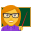 :1f469-1f3eb: