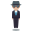 :1f574-1f3fc: