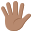 :1f590-1f3fd:
