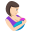 :1f931-1f3fb: